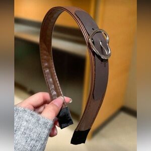 Heart shaped Pu fake leather‎ Hairband , Hair Accessory